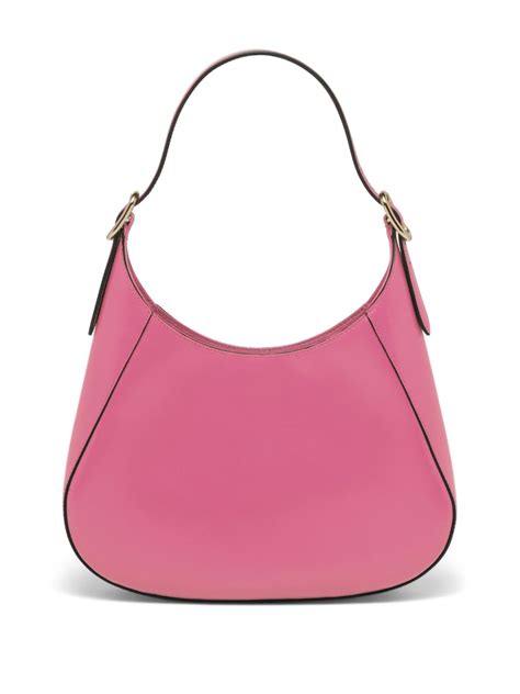 Prada Concept Calf Leather and Fabric Shoulder Bag